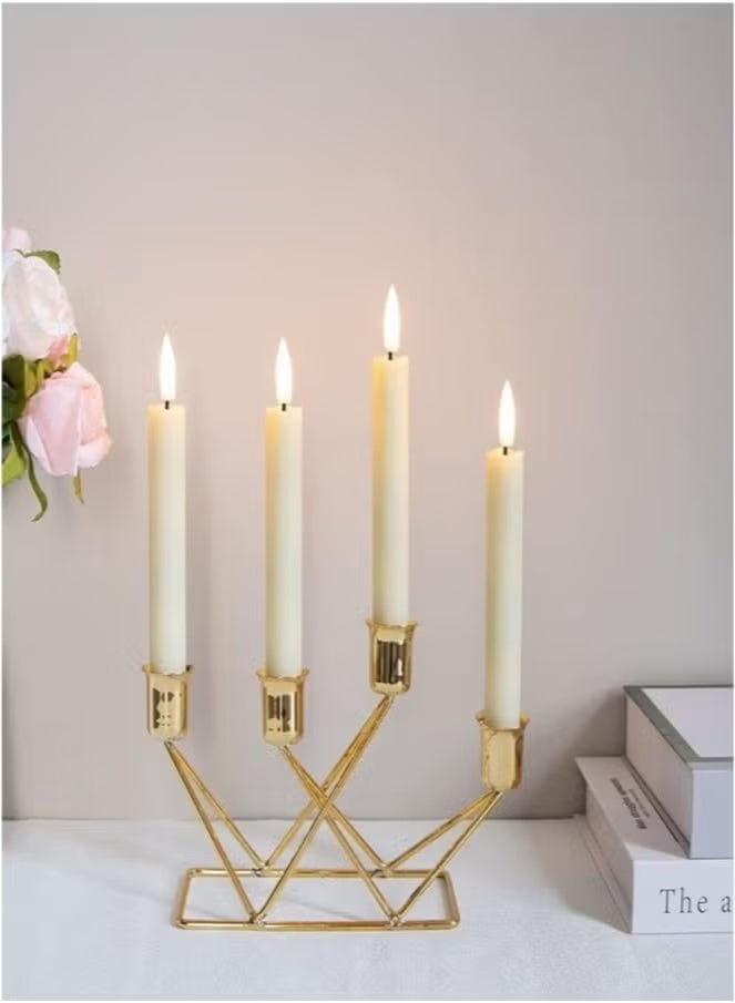 YelaJoy 6-Pack Flameless Taper LED Candles with Remote Control, Battery Operated Warm Glow Candles, 3D Realistic Wick Flicker for Window, Dinner, Wedding Decor - Image 2